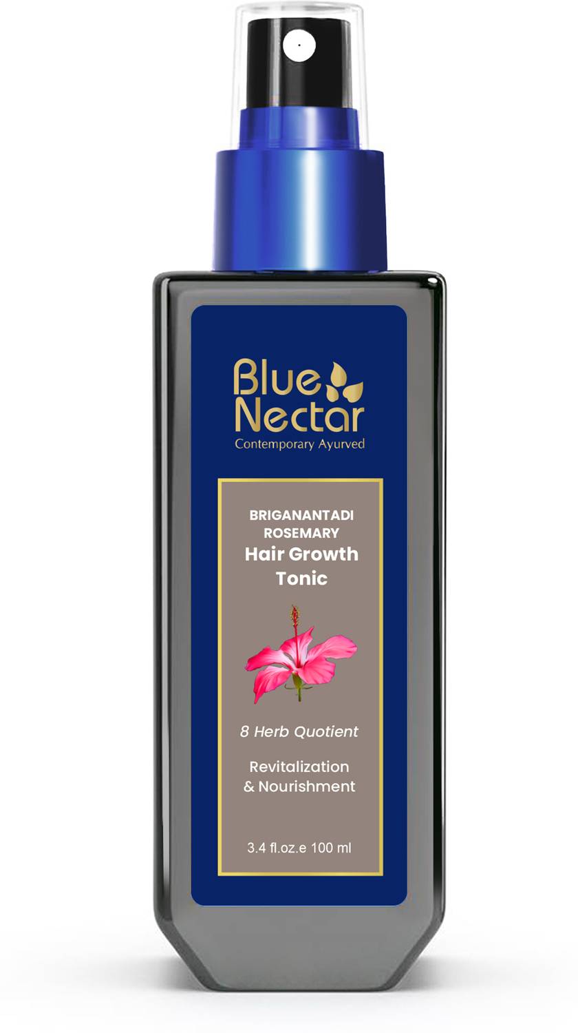 Blue Nectar Ayurvedic Hair Growth Serum with Natural Hair Growth Oil & Rosemary Oil Hair Oil