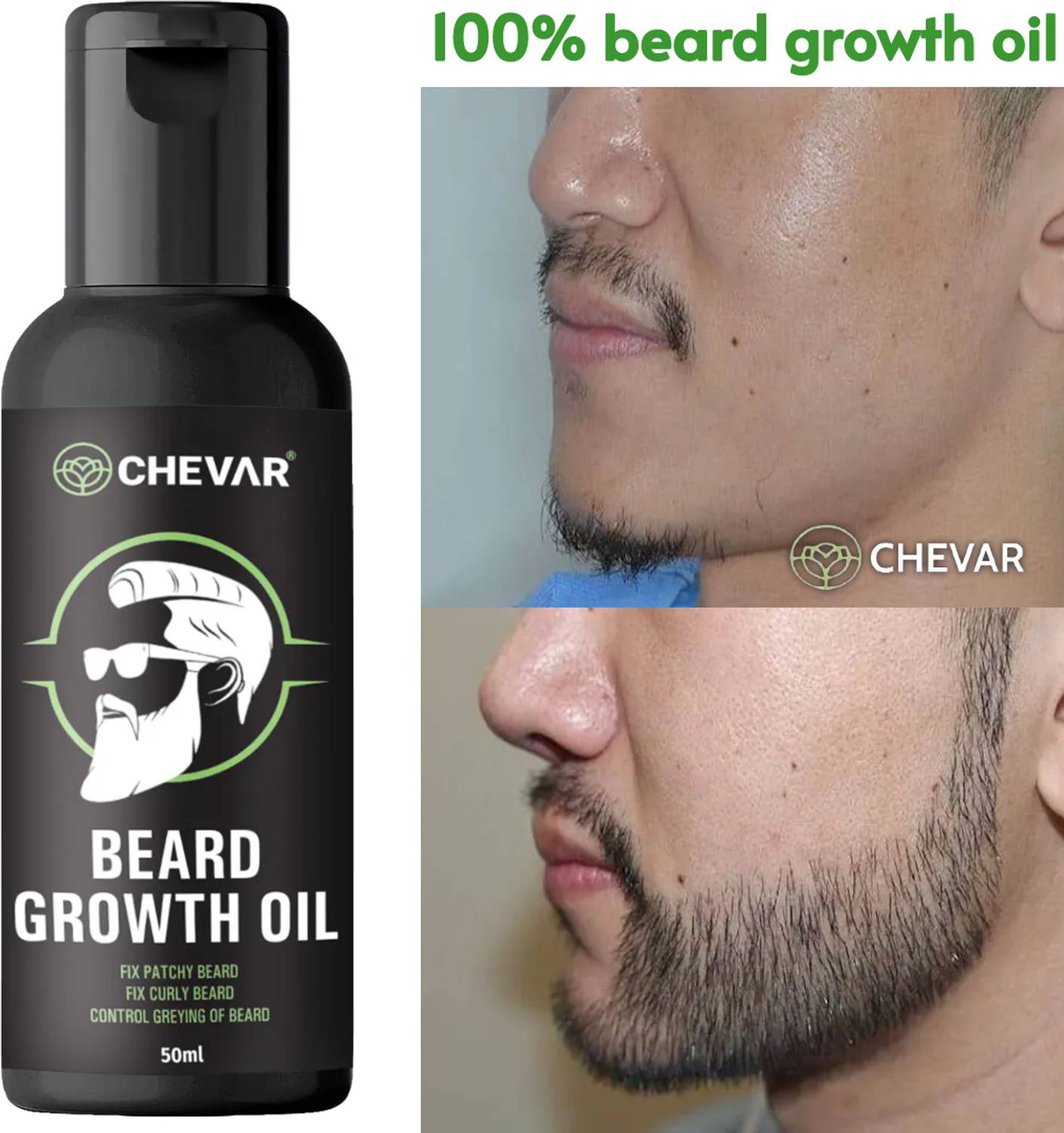 Chevar beard oil Beard growth oil for men Hair Oil (50 ml)