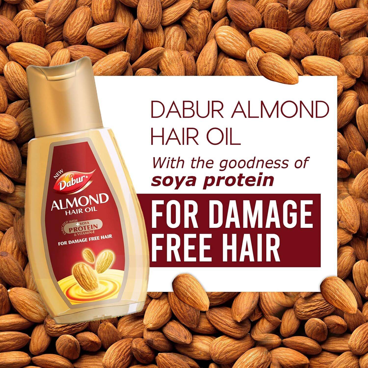 Dabur Almond Oil Hair Oil 485 ml - Image 2