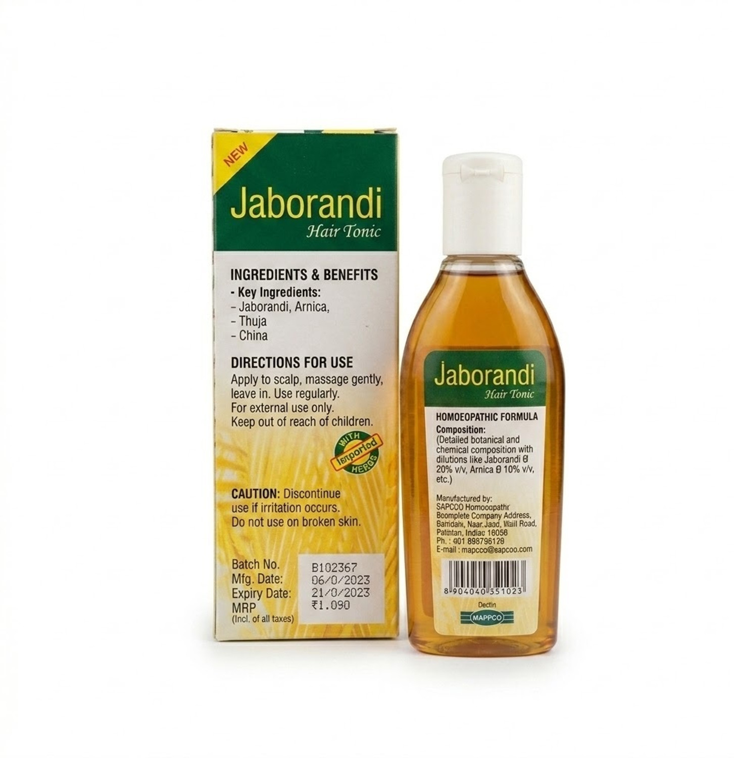 Image of HAPDCO Jaborandi HAIR TONIC-EXCELLENT HAIR TONIC Hair Oil