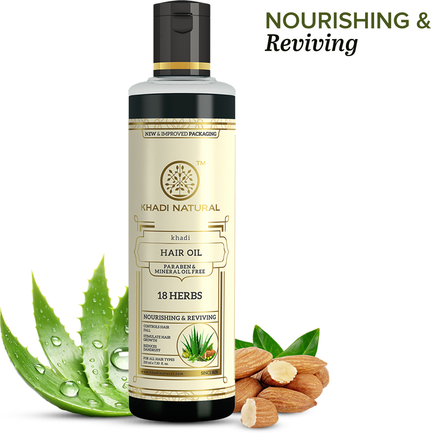 Image of KHADI NATURAL 18 Herbs HairOil for Strong Healthy Hair Care Hair Oil