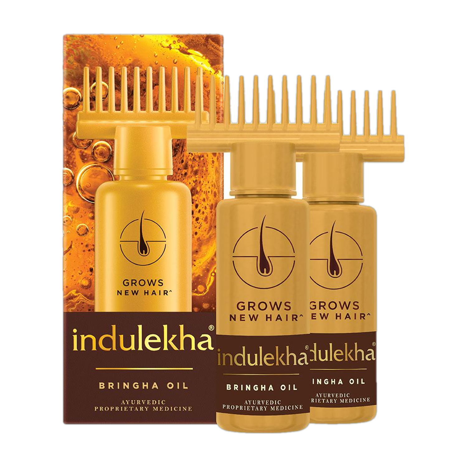 Indulekha Bringha Ayurvedic Hair Oil Pack of 2 - Image 1