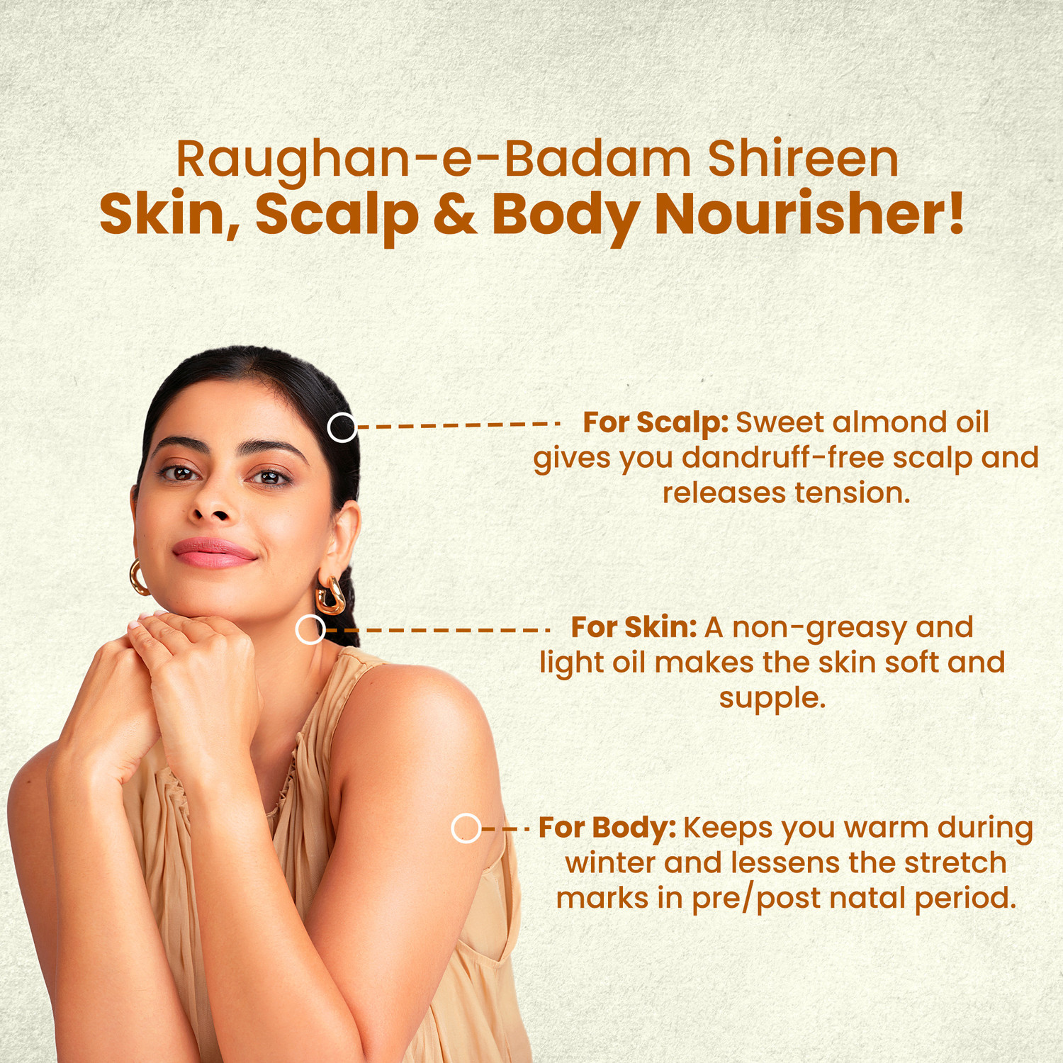 Image of Hamdard RAUGHAN-E-BADAM SHIREEN | Sweet Cold Pressed and Almond Oil Hair Oil