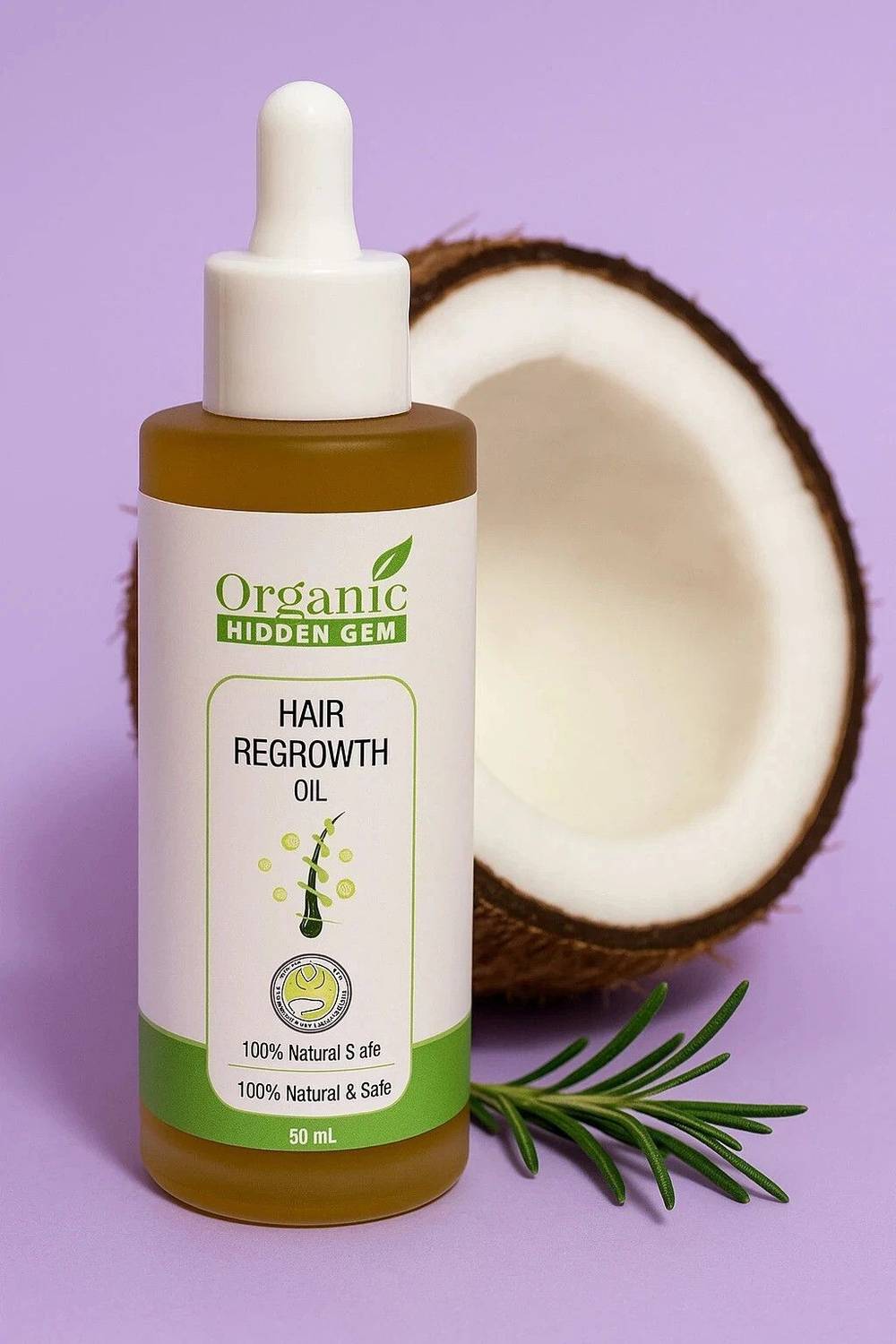 ORGANICHIDDENGEM Hair Grow Oil - Image 1