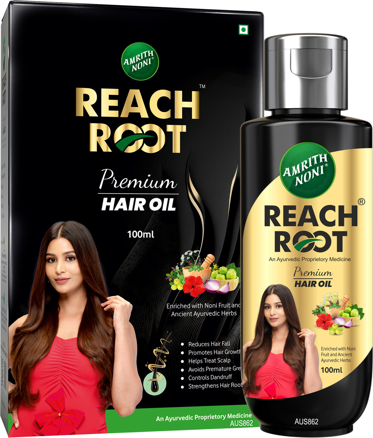Image of AMRITH NONI Reach Root Premium Hair Oil 100ML Hair Oil