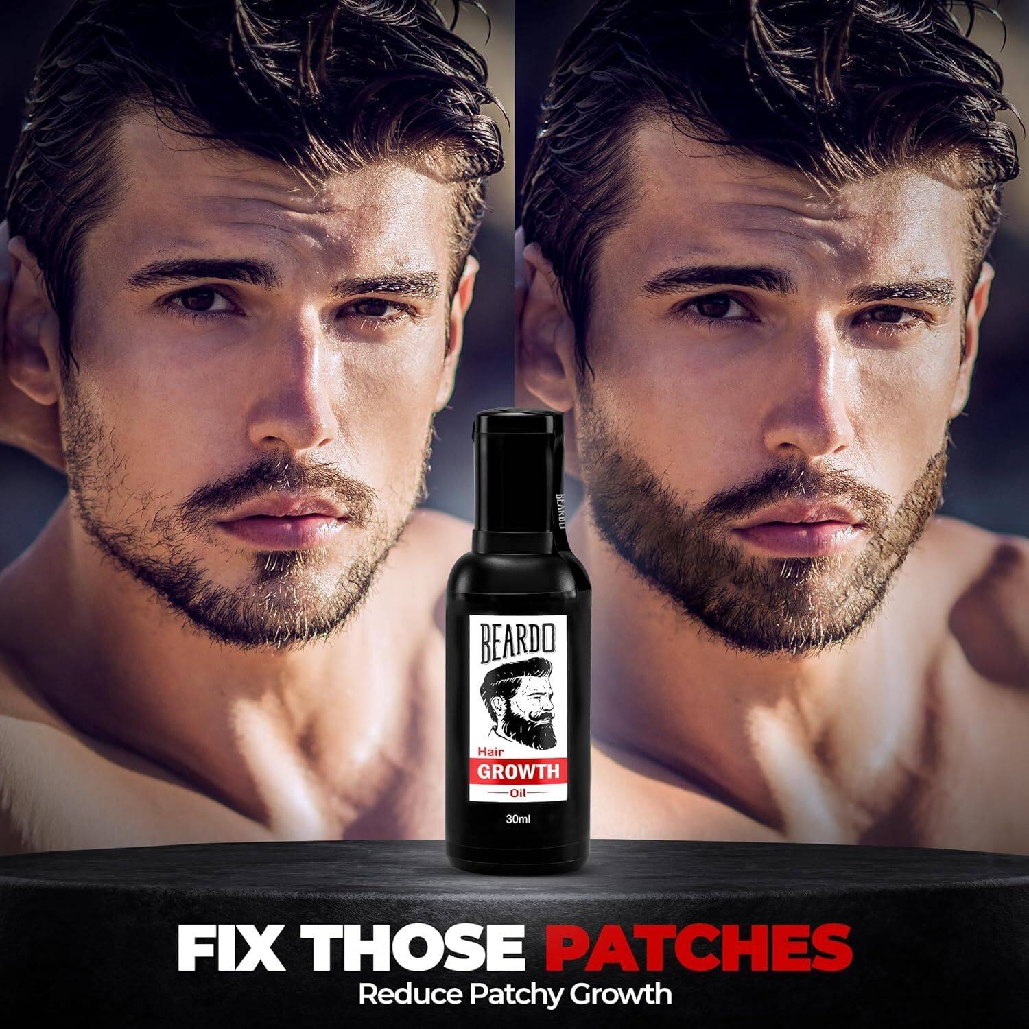 BEARDO Men Beard & Hair Growth Oil 30ml - Image 4