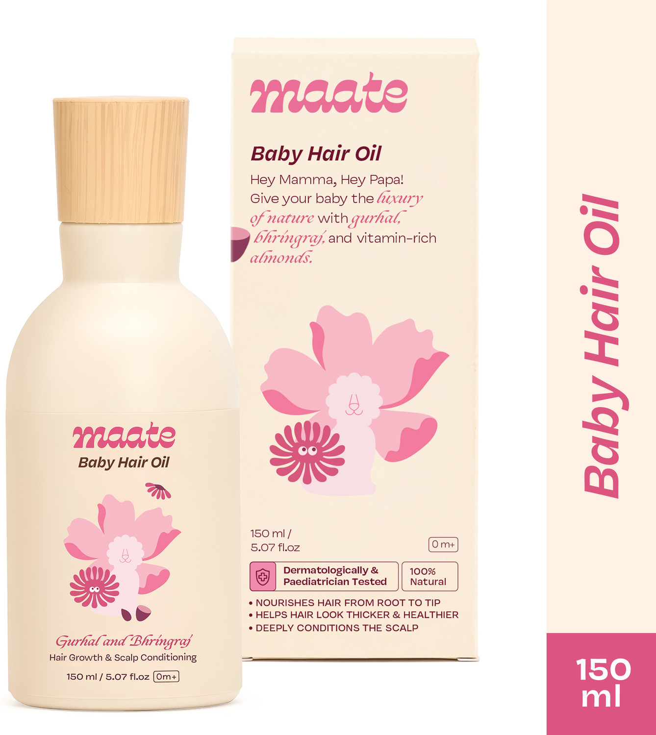 Image of MAATE Baby Growth and Scalp Conditioning Enriched with Gurhal & Bhringraj Hair Oil