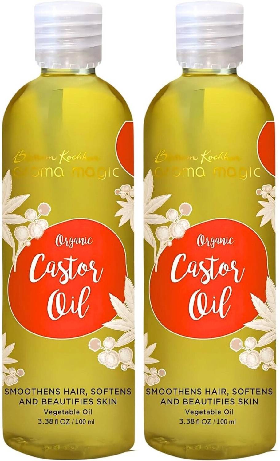 Aroma Magic Organic Castor Oil 100ml (Pack of 2) Hair Oil