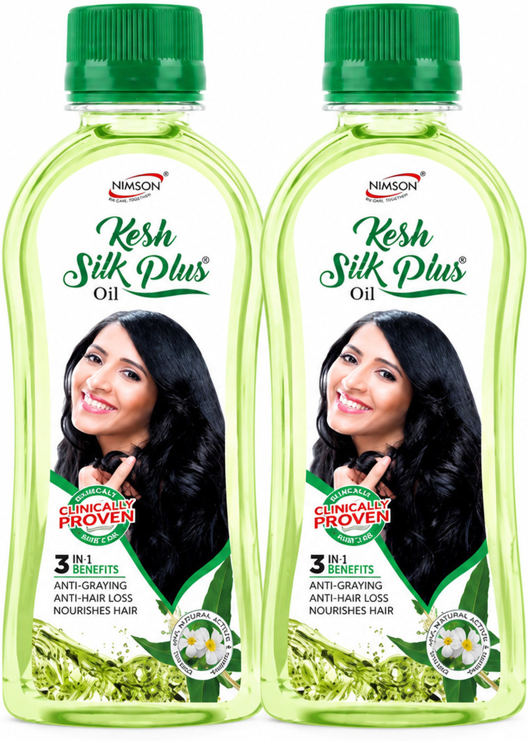 Image of Nimson Kesh Silk Plus Hair Oil Anti-Greying & Hair Fall Control Bhringraj & Amla Hair Oil