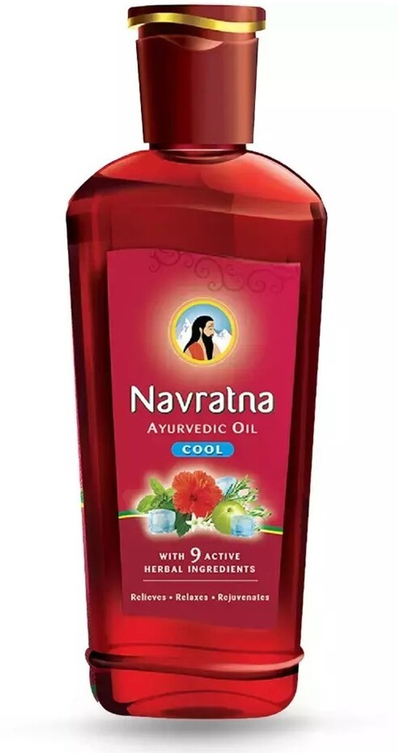 Image of Navratna Ayurvedic Cool Oil Hair Oil