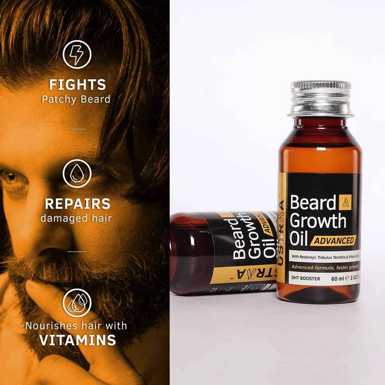 USTRAA Beard Growth Oil 60ml - Image 3