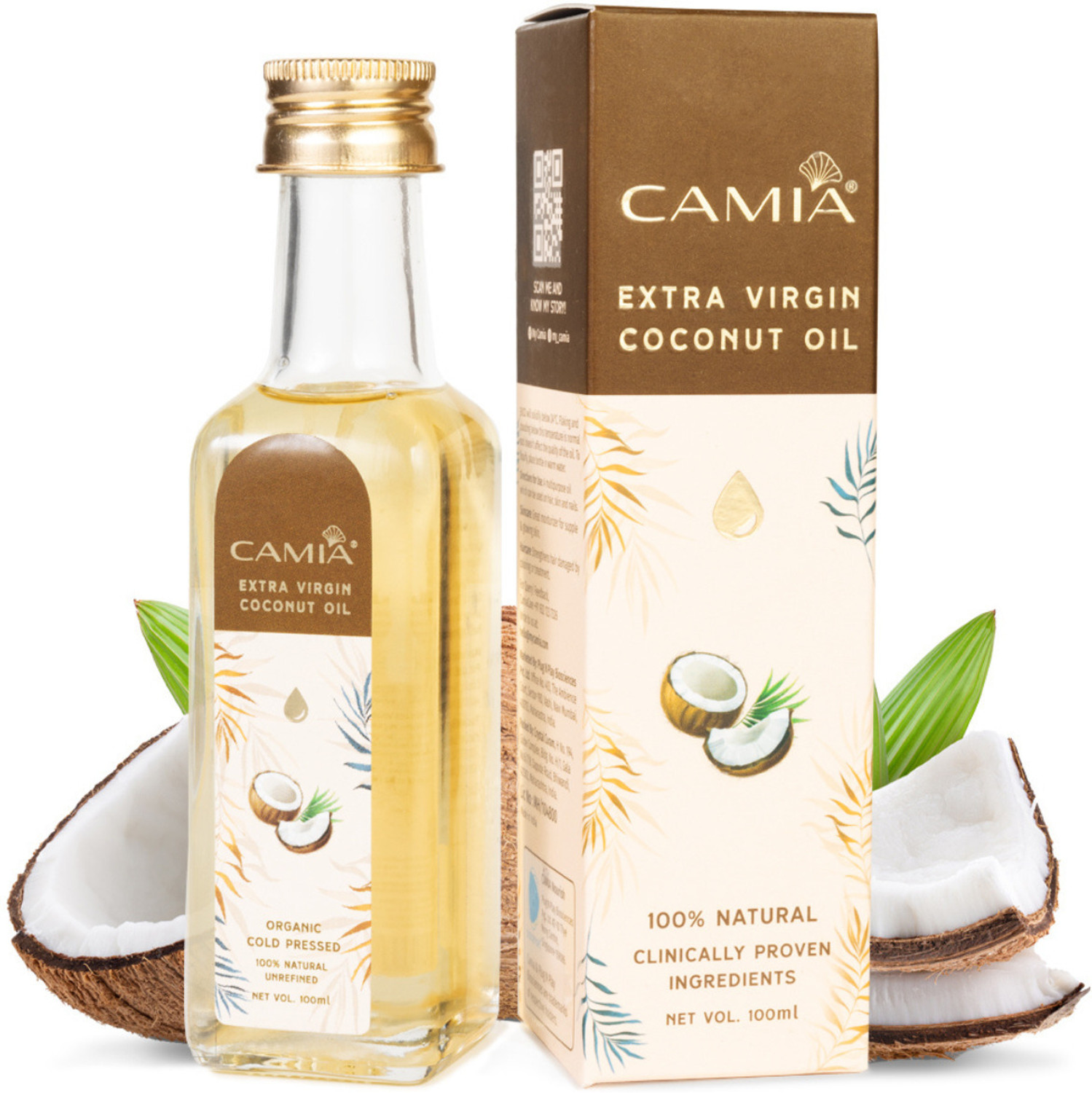 Image of CAMIA EXTRA VIRGIN COCONUT OIL|ORGANIC Hair Oil