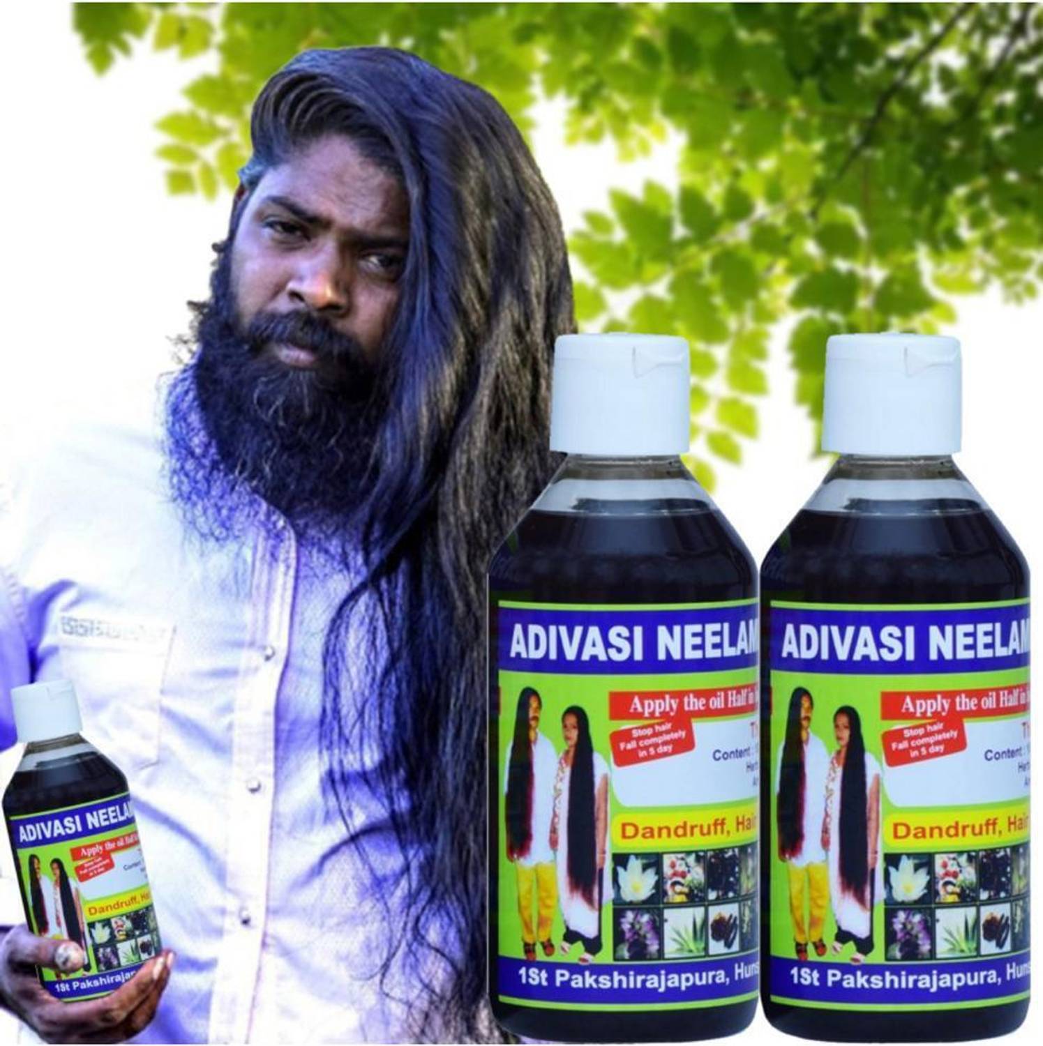 Adivasi Ayurvedic strong roots oil, privents hair fall good for hair growth 500ml Hair Oil