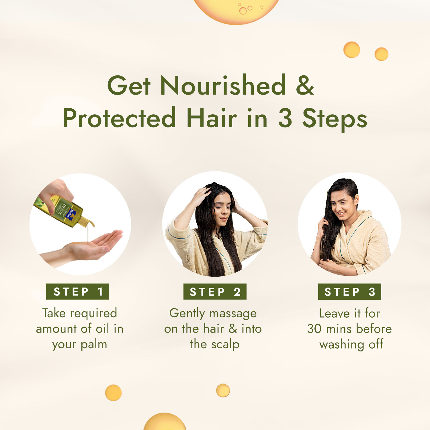 Image of Parachute Advansed Olive Enriched Coconut Hair Oil for Stronger Nourished Hair Hair Oil