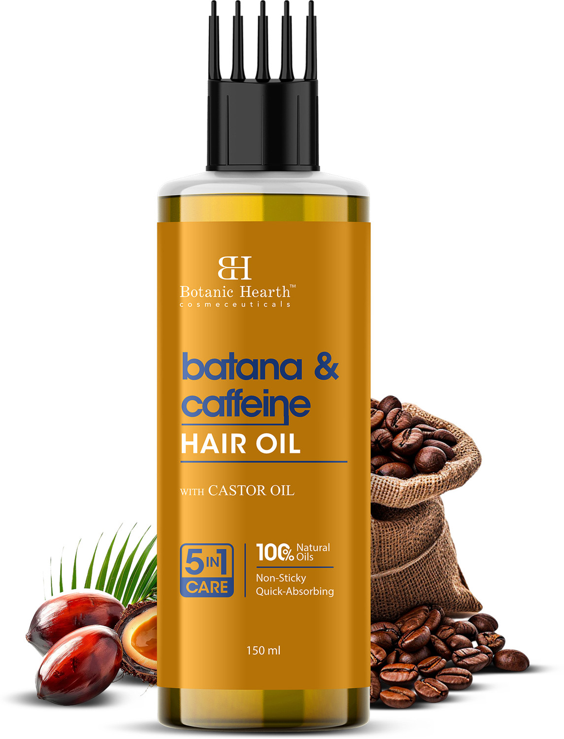 Image of Botanic Hearth Batana & Caffeine Hair Oil