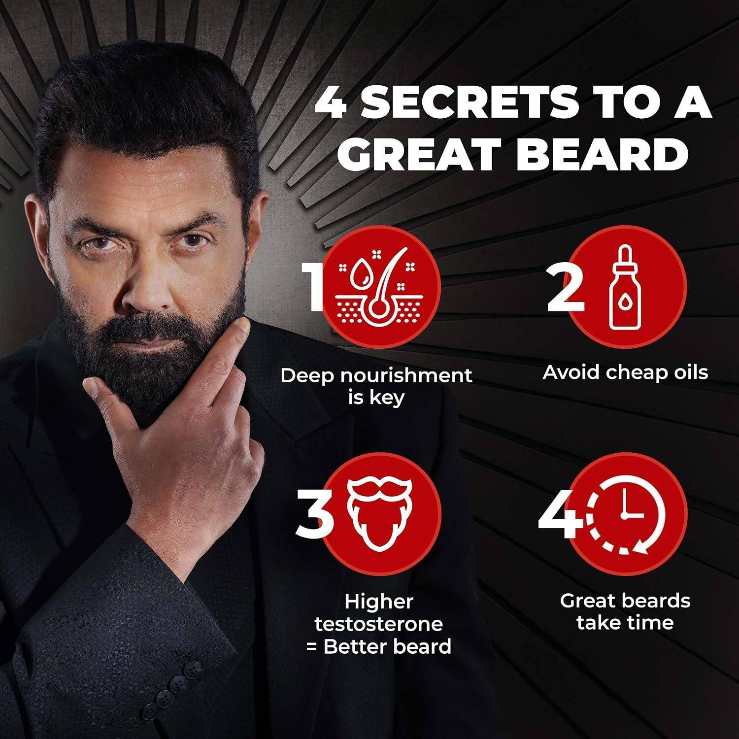 BEARDO Men Beard & Hair Growth Oil 30ml - Image 2