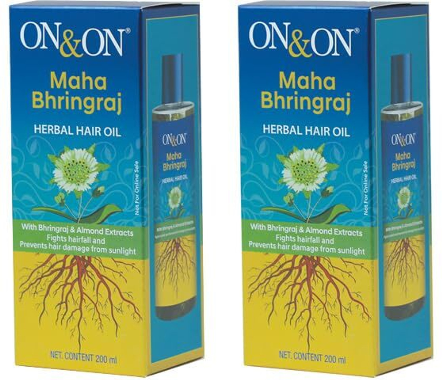 Image of Mahabhringraj On & On Herbal Hair Oil | Promotes Hair Growth | Sulfate Free Hair Oil
