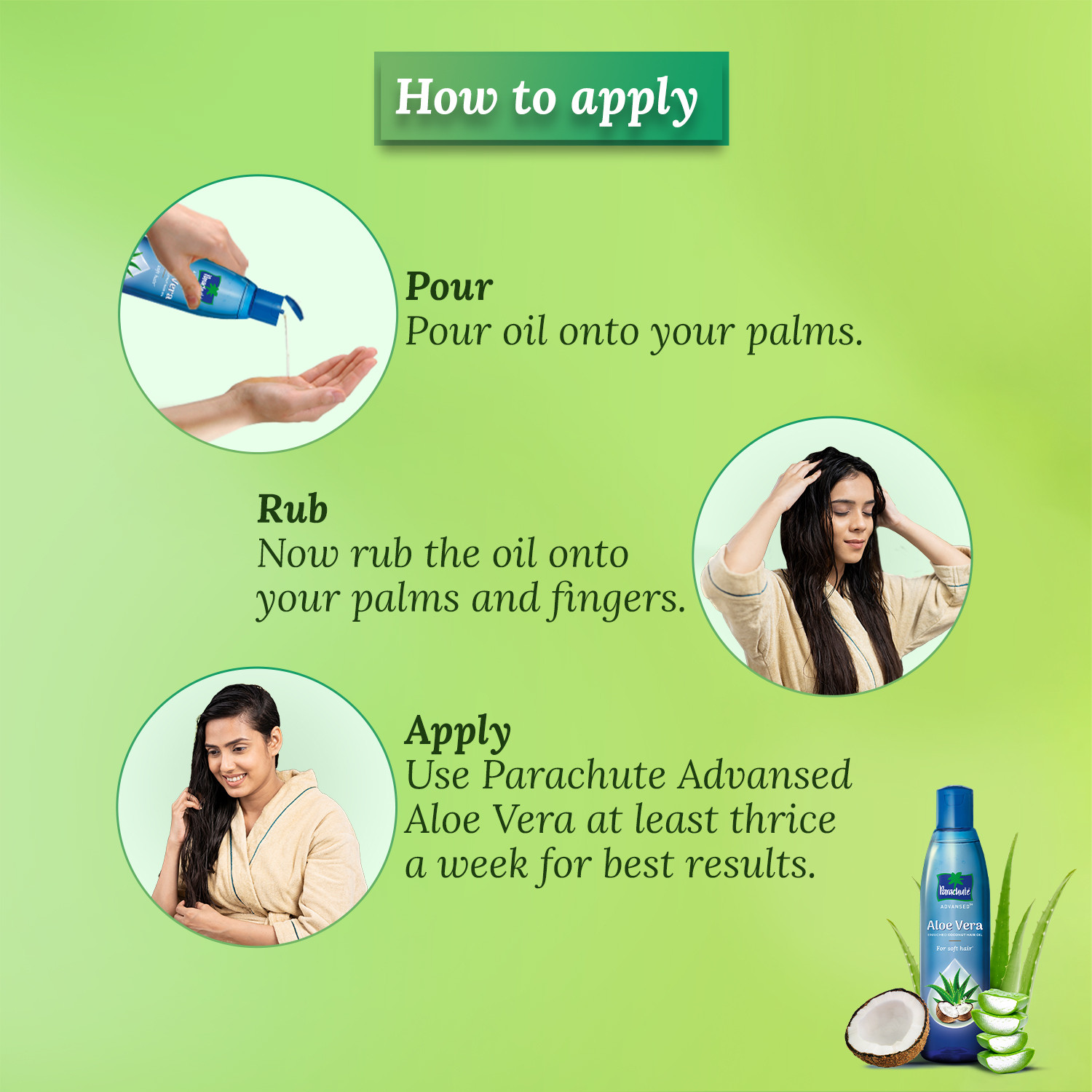 Image of Parachute Advansed Aloe Vera Coconut & Gold Hair Oil