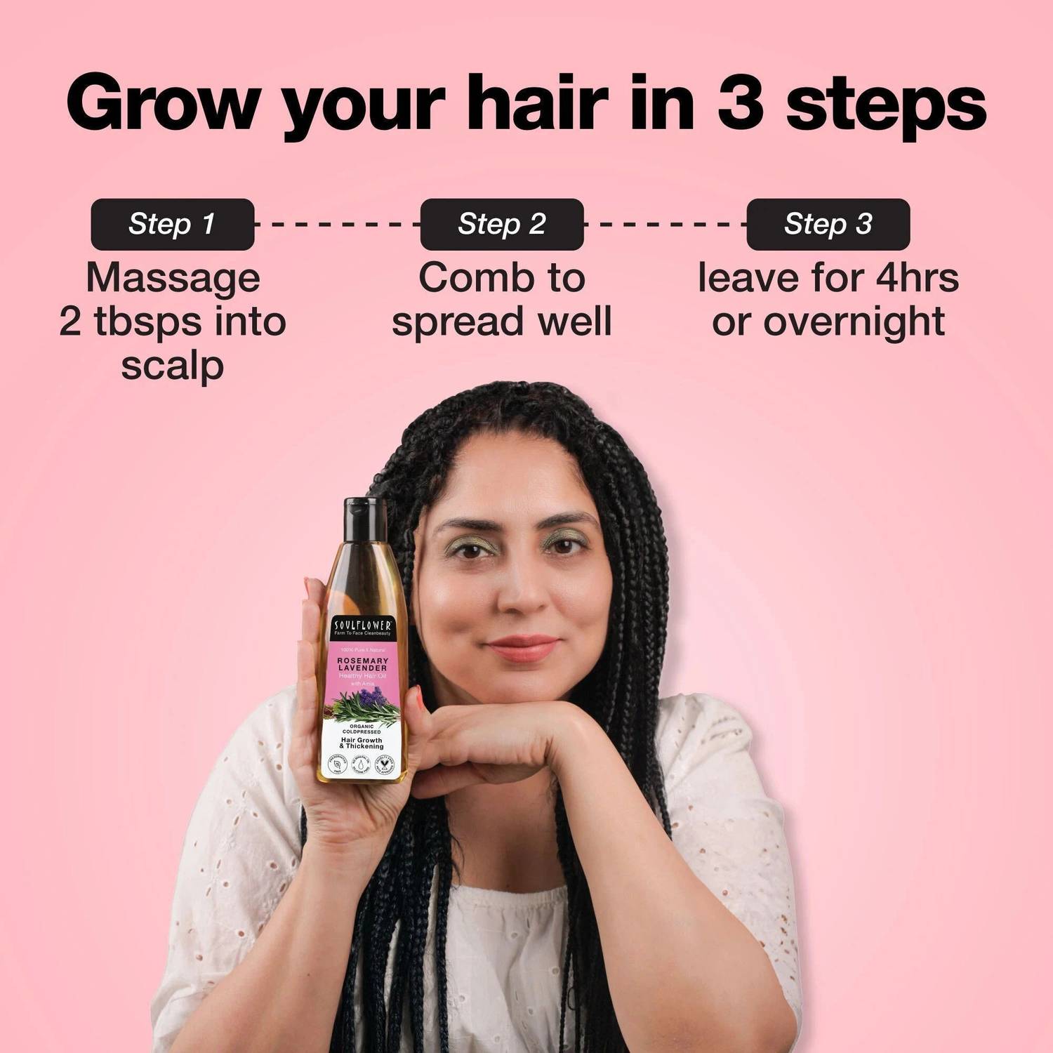 Soulflower Rosemary Lavender Hair Oil 120ml - Image 5