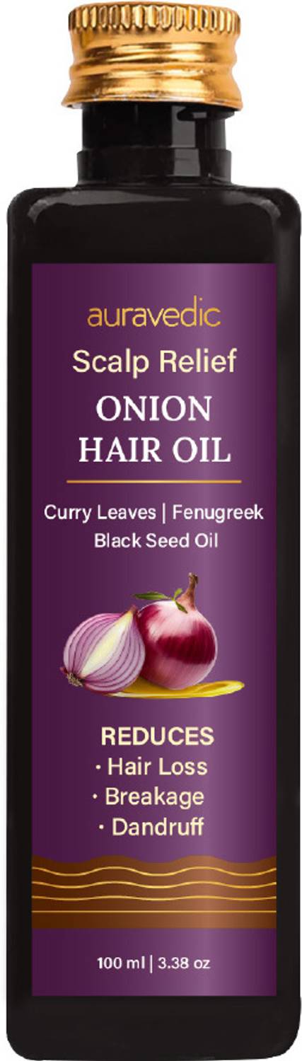 AURAVEDIC Onion Hair Oil 100ml - Image 1