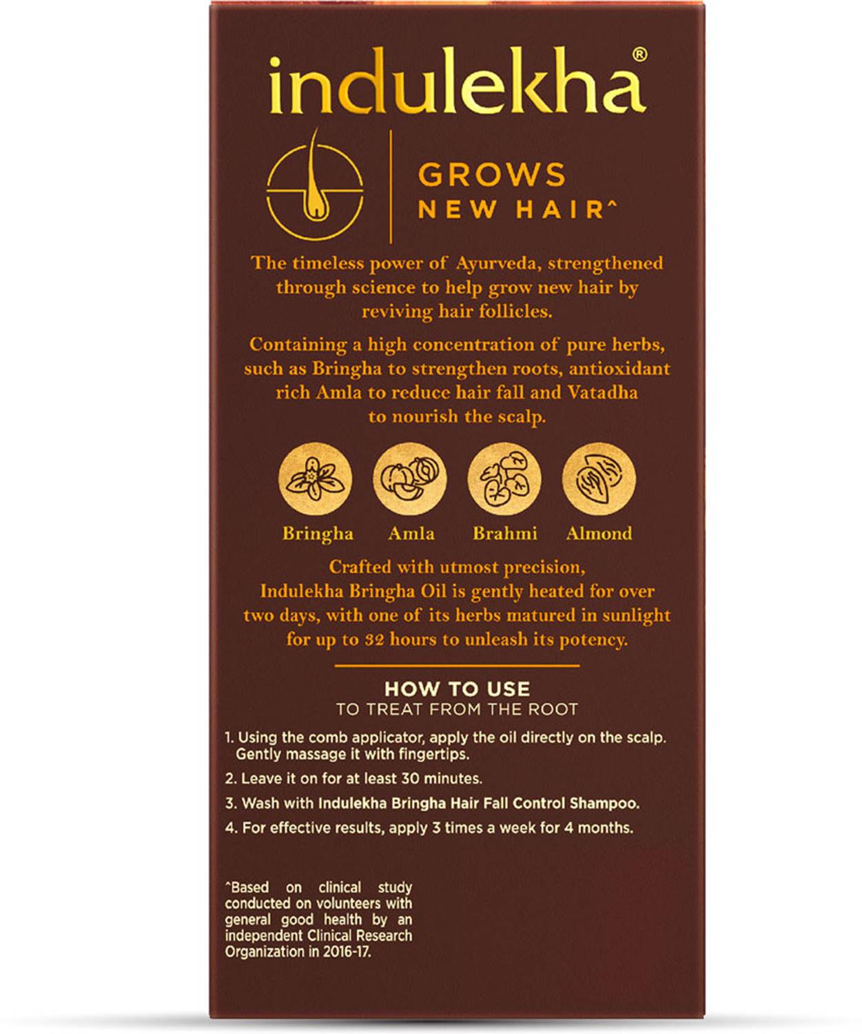 Indulekha Bringha Ayurvedic Hair Oil Pack of 2 - Image 3