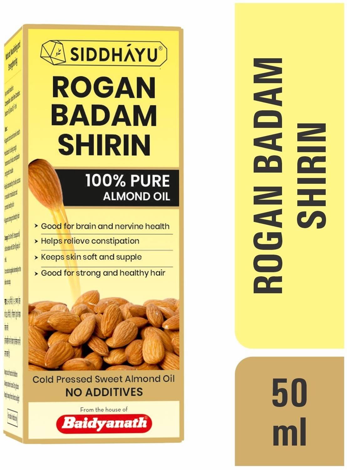 Baidyanath Rogan Badam Oil, Anti Dandruff - Image 4