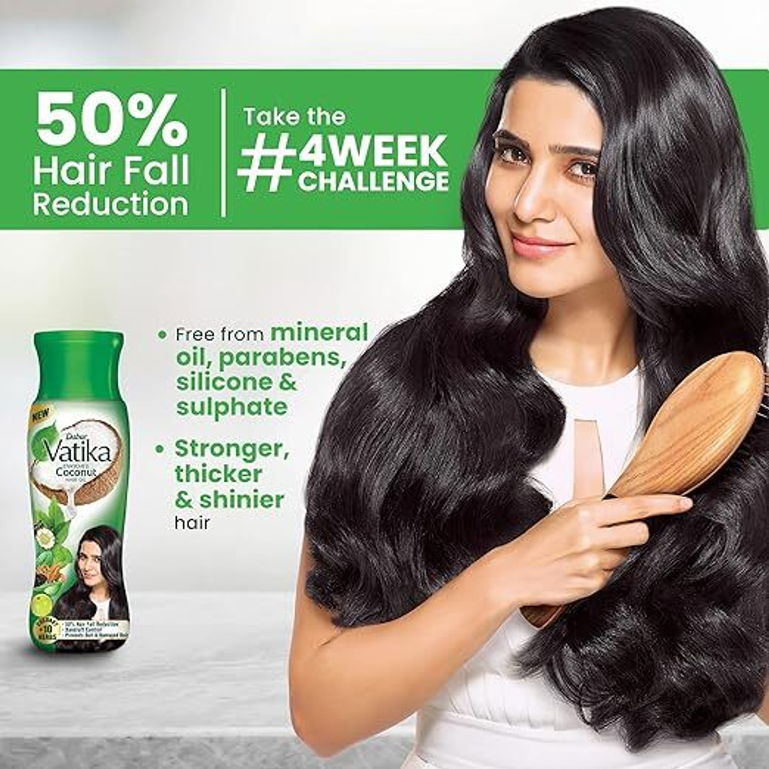 Image of Dabur 150ml Vatika Hair Oil (Pack of 1) Hair Oil (150 ml)
