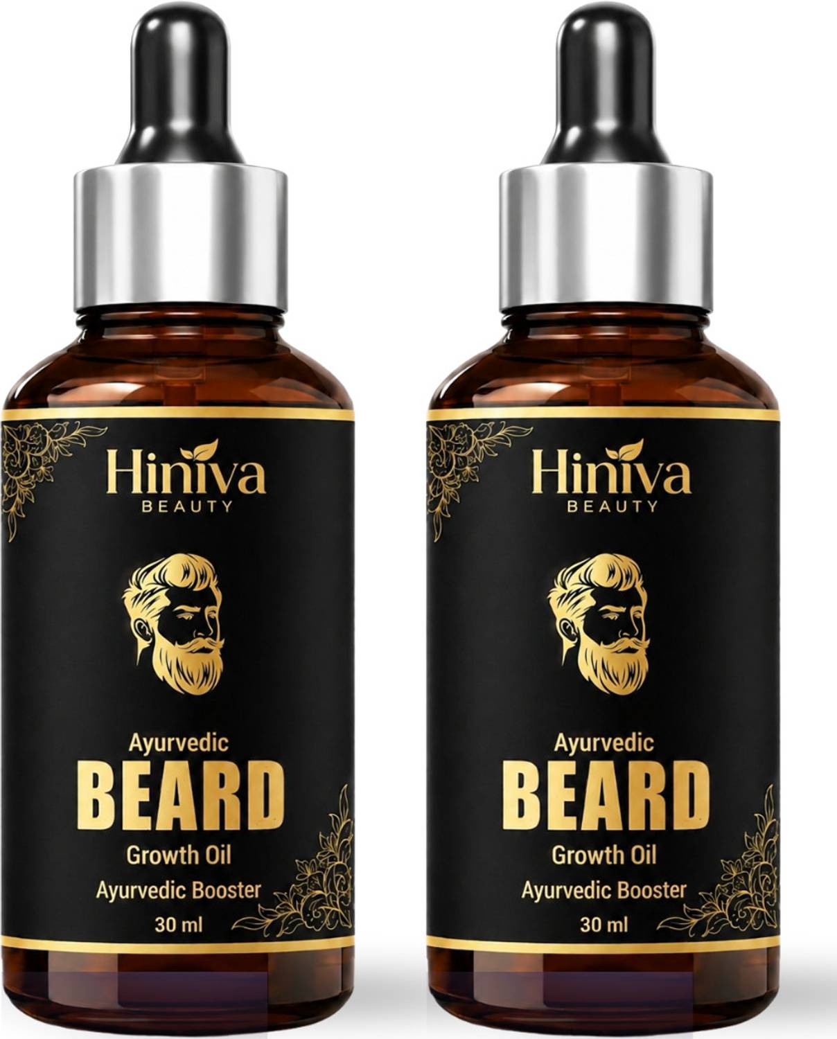 Hiniva Beauty Ayurvedic Beard Growth Oil for Men-Faster Beard Hai