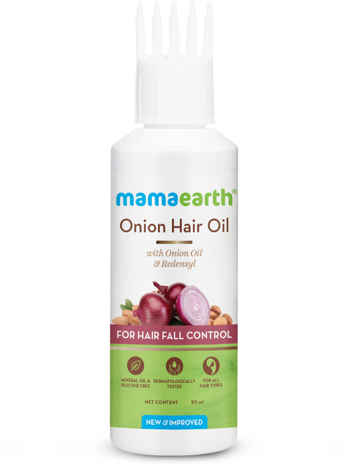 Image of Mamaearth Onion Hair Oil for Hair Regrowth & Hair Fall Control Hair Oil