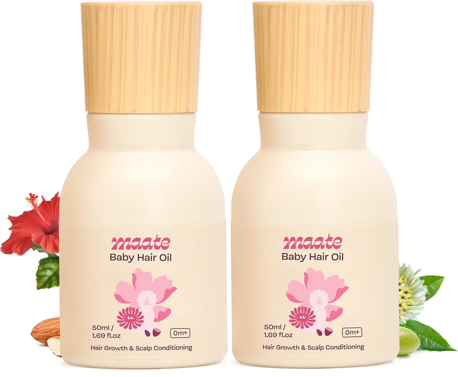 Image of MAATE Baby Hair Oil 50 ml (Pack of 2) | For Newborn�s Hairs & Scalp Conditioning Hair Oil