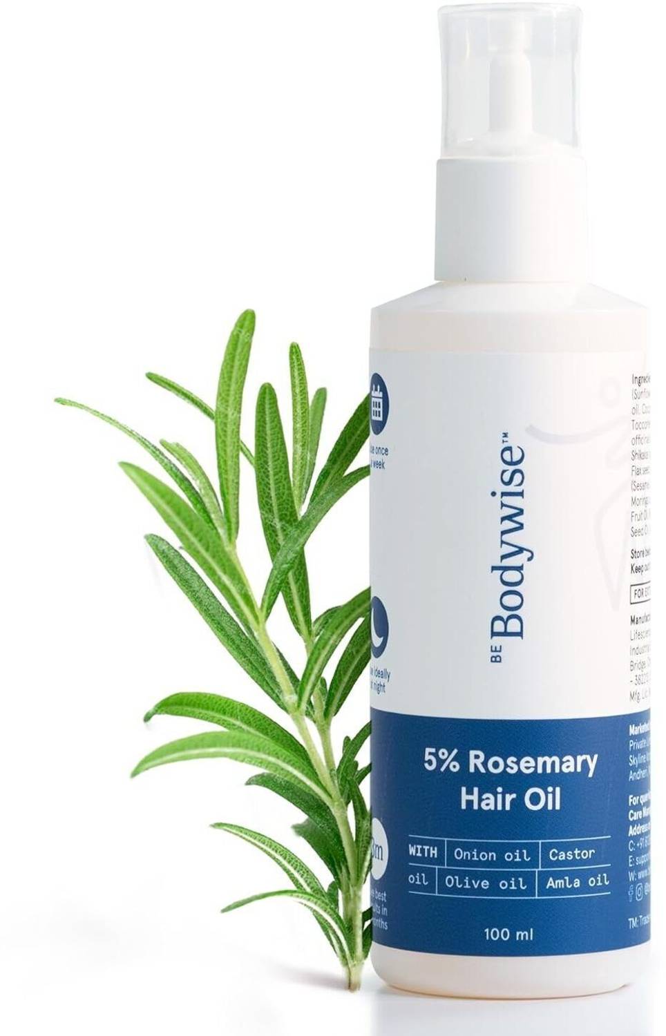 Be Bodywise 5% Rosemary Hair Oil 25ml