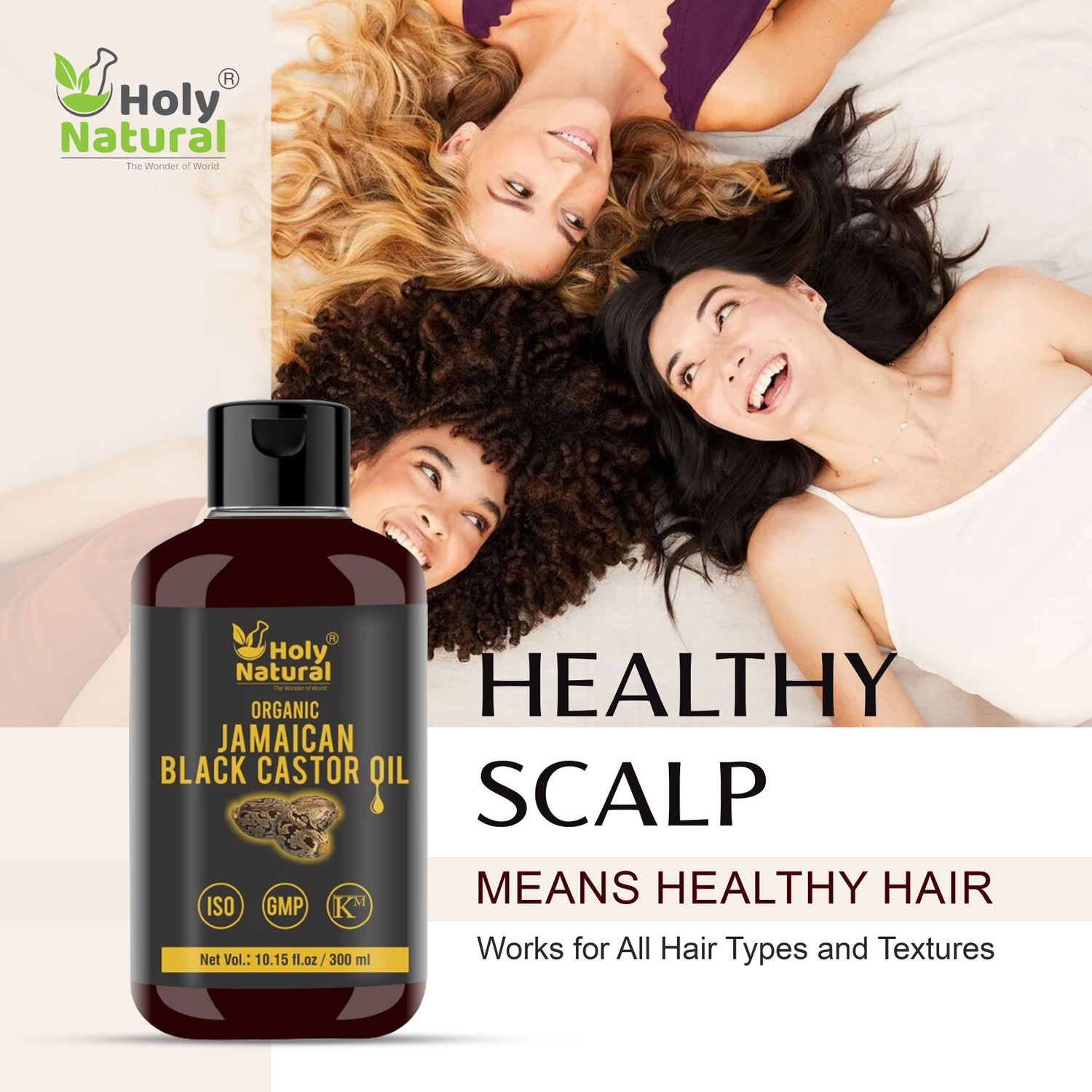 Image of Holy Natural Organic Cold Pressed Jamaican black Castor Hair Oil