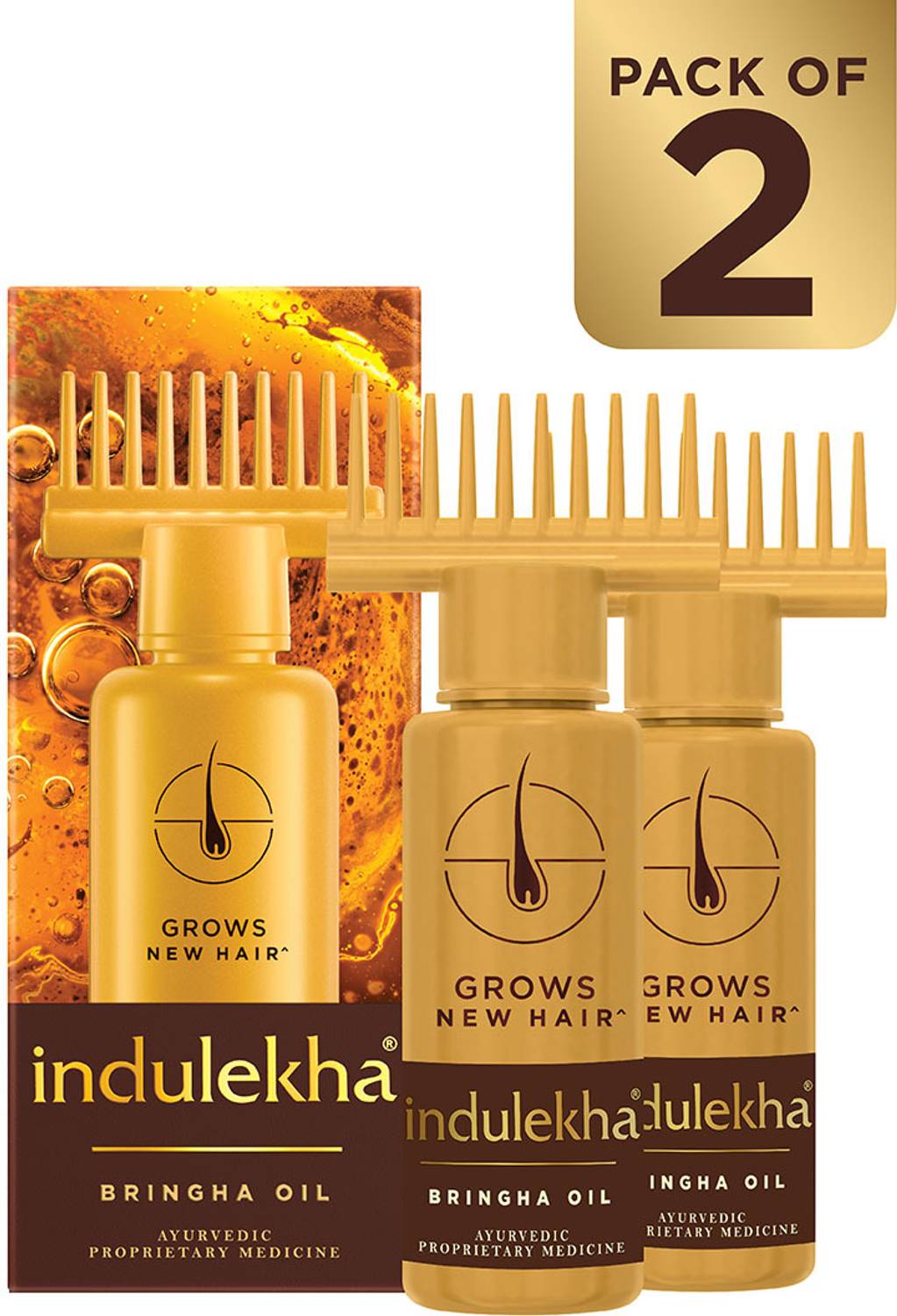 Indulekha Bringha Ayurvedic Hair Oil Pack of 2 - Image 2