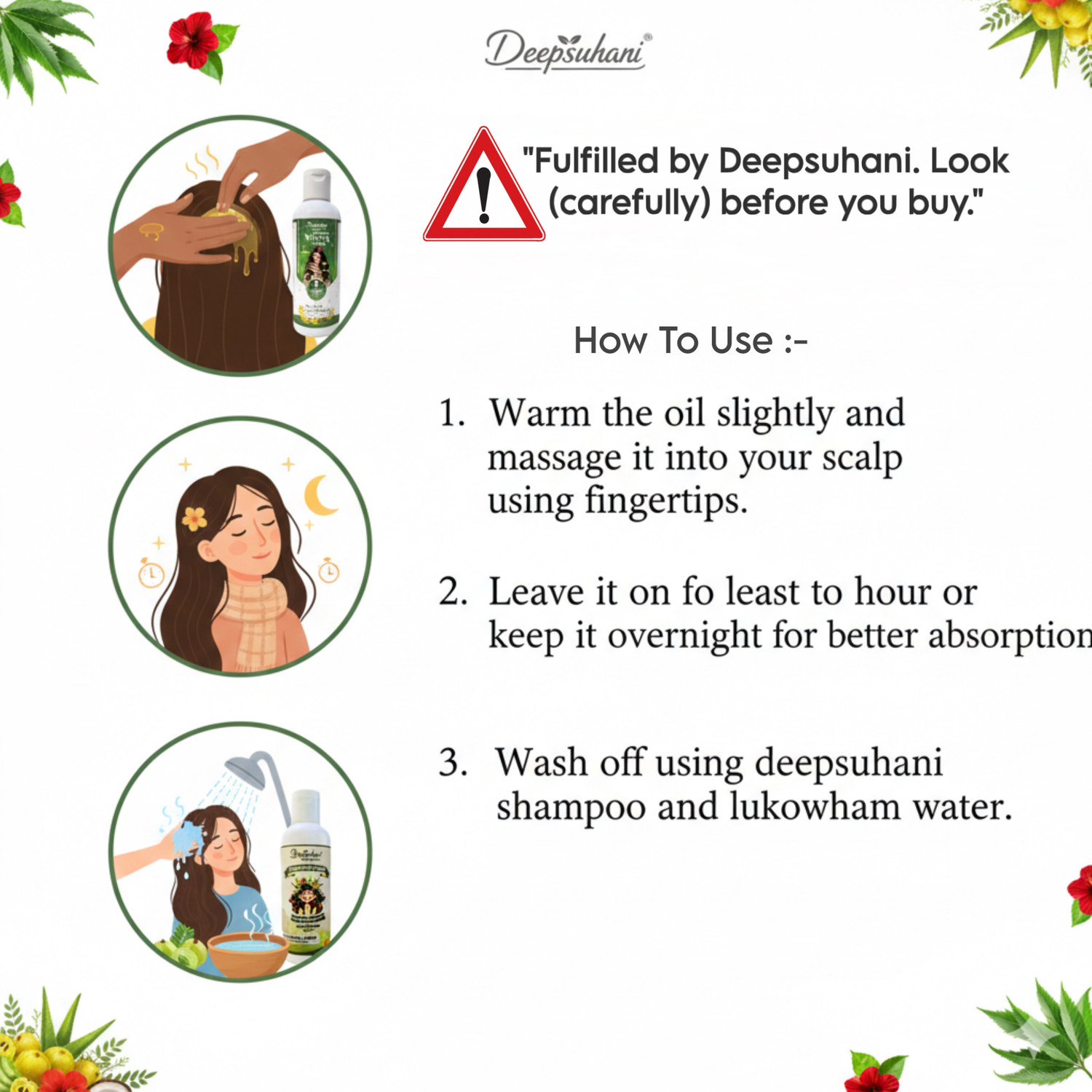 Image of deepsuhani Shuddh Ayurvedic Hair Oil 100% Handmade Hair Oil