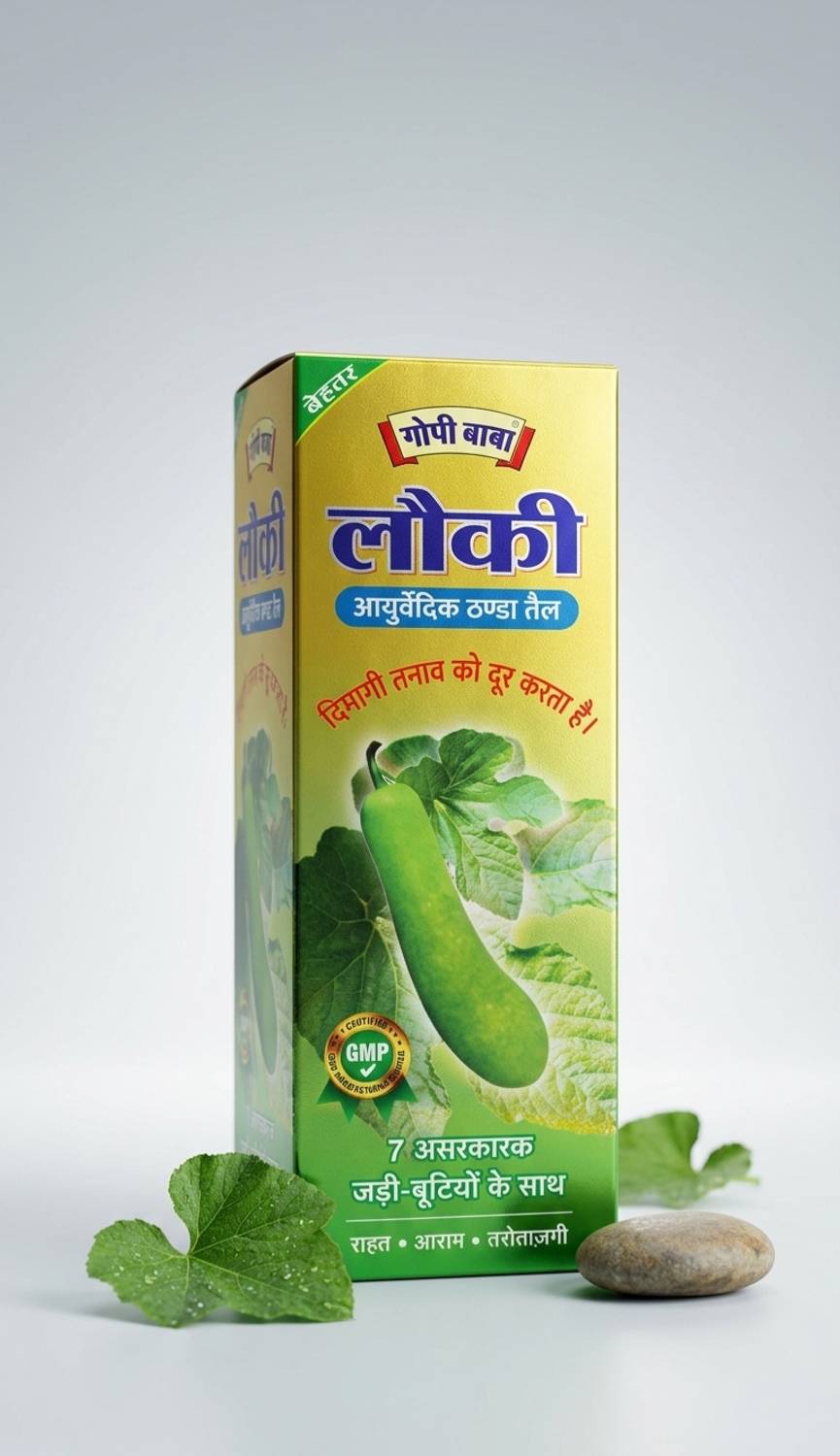 Gopi Nath Lauki 200ml Hair Oil - Image 1