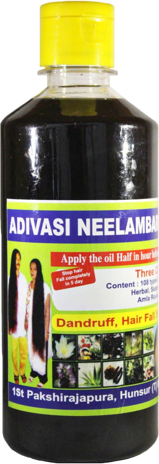Adivasi Neelambari Ayurvedic Herbal Hair Oil for Dandruff Control and Hair Fall Control for Unisex Hair Oil