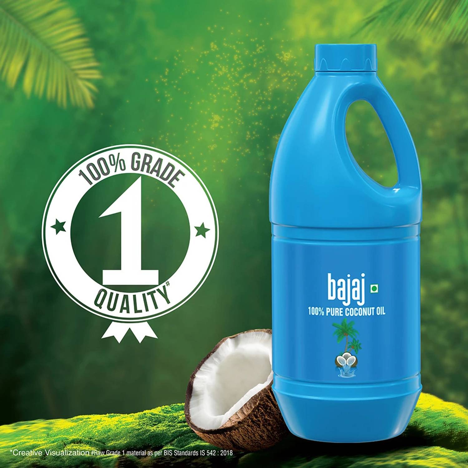 BAJAJ 100% Pure Coconut Oil 1 L - Image 3