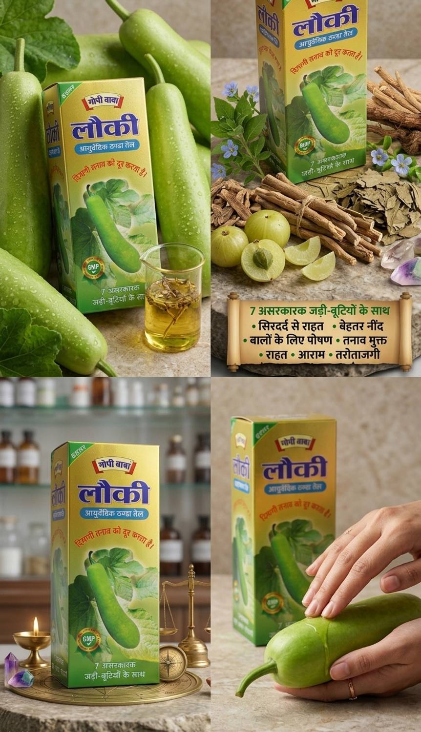 Gopi Nath Lauki 200ml Hair Oil - Image 5