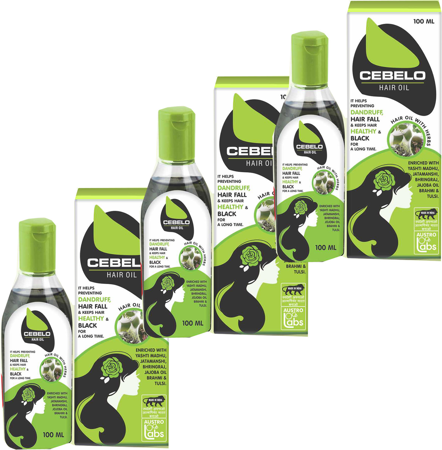 Image of CEBELO Rj Cebeloo Hair Oil Enriched With Herbs PACK of - 3 Hair Oil