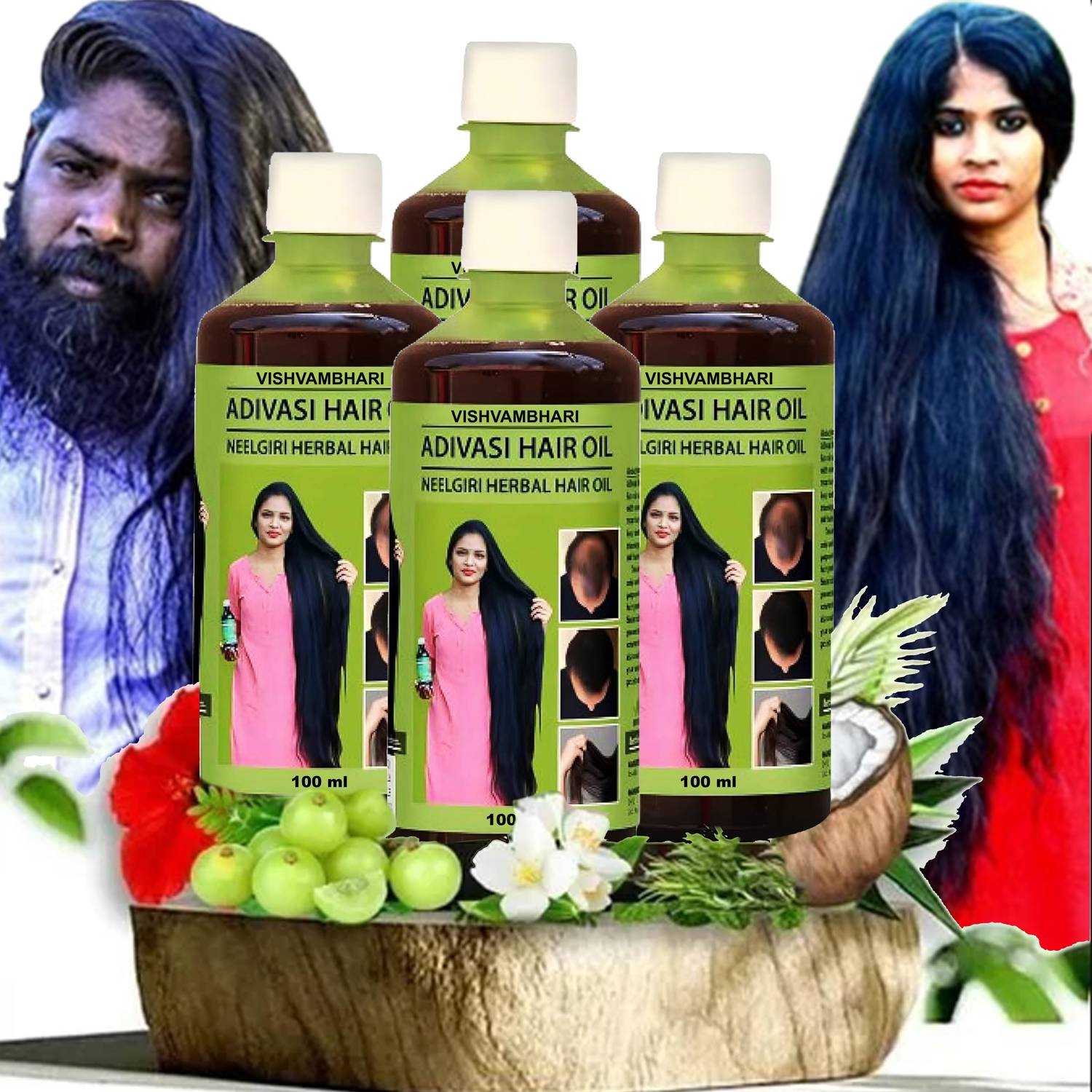 Adivasi NEELGIRI Regrowth and Anti hair Fall Hair oil Hair Oil