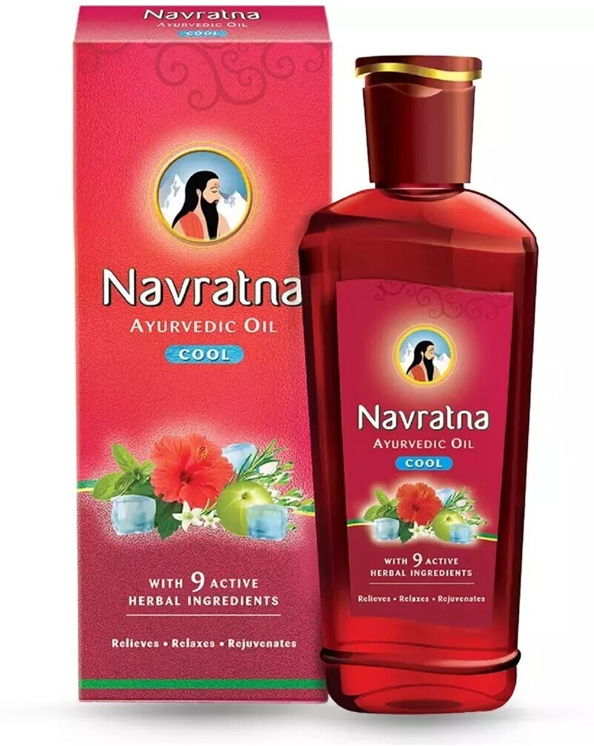 Image of Navratna Ayurvedic Cool Oil Hair Oil