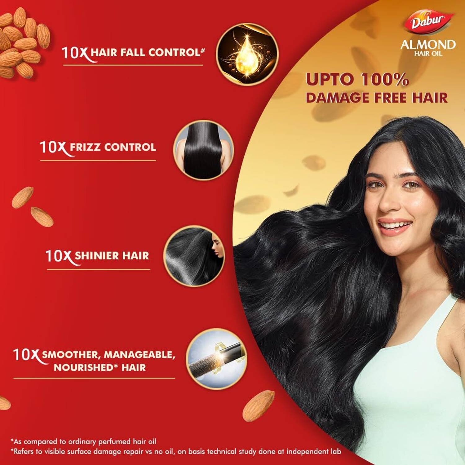 Dabur Almond Oil Hair Oil 485 ml - Image 4