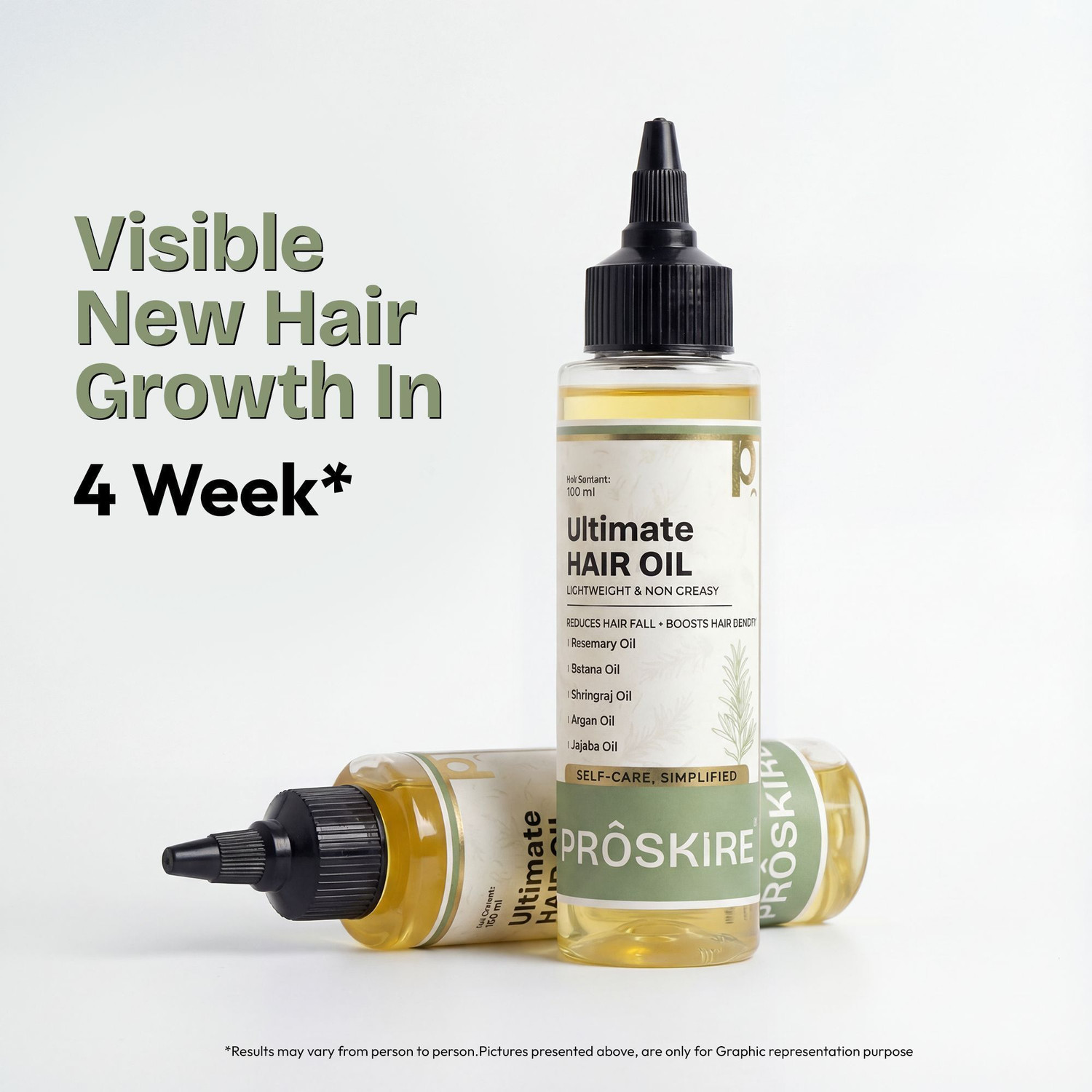 Image of Proskire Ultimate Hair Growth Oil | Reduces Hair Fall & Promotes Hair Growth |Lightweight Hair Oil
