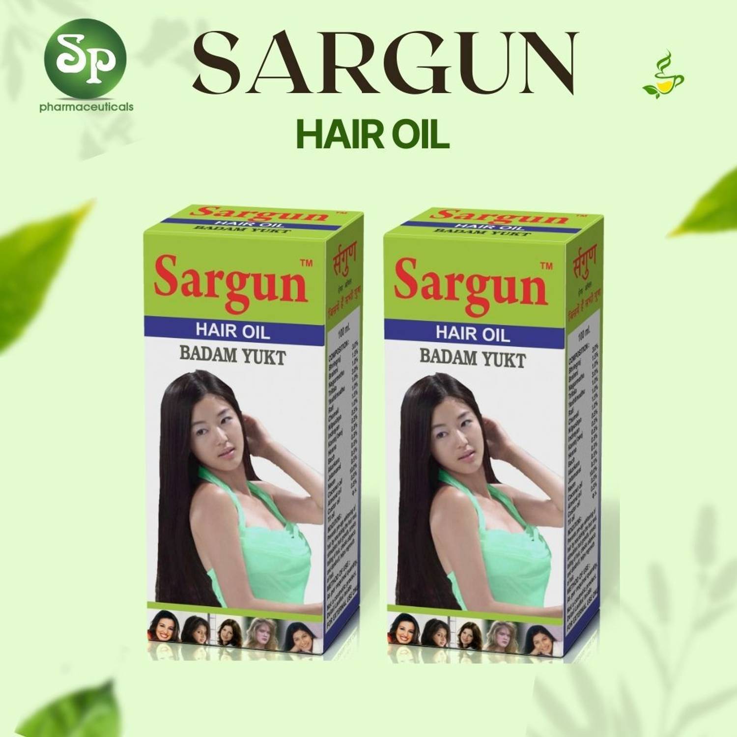 SP PHARMACEUTICALS Badam Yukta Hair Oil Pack of 2 - Image 1