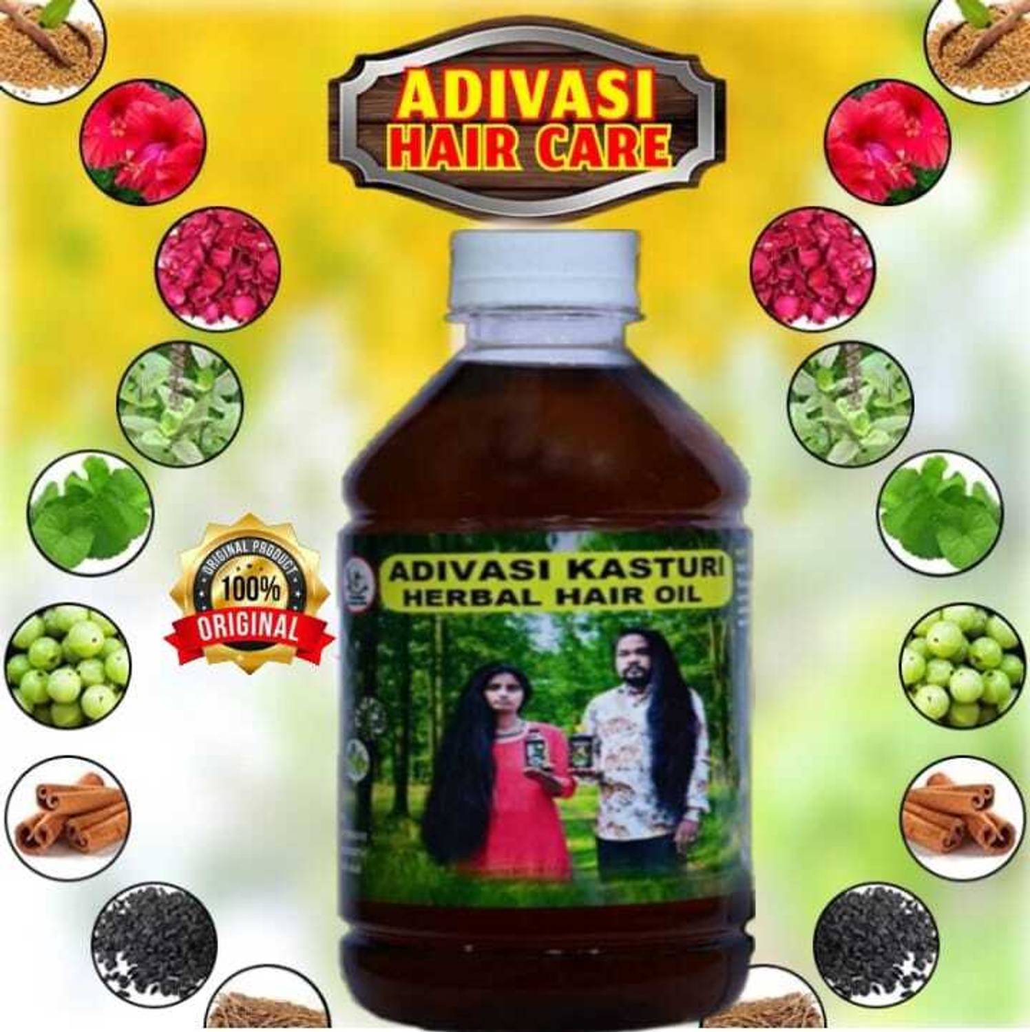 Adivasi Kala Kasturi HERBAL HAIR OIL HAIR GROWTH+HAIR LOSS 250ML (PACK OF 1) Hair Oil