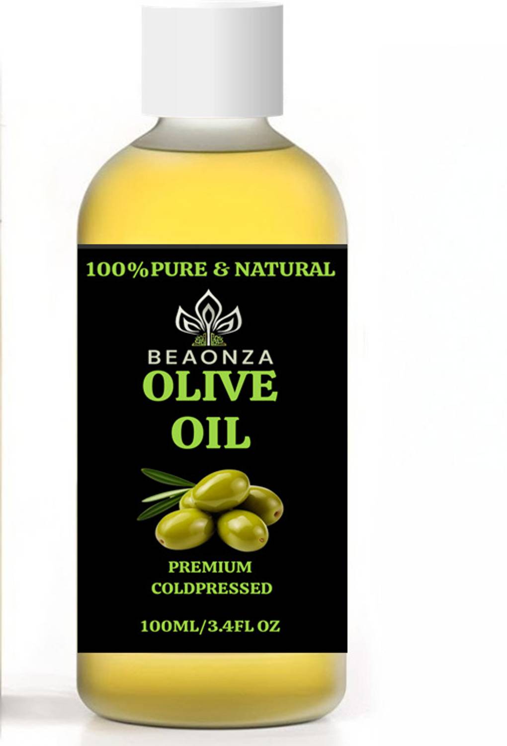 BEAONZA Pure & Natural Olive Oil ,Cold Pressed, Unrefined Oil for Hair, Skin & Face Hair Oil