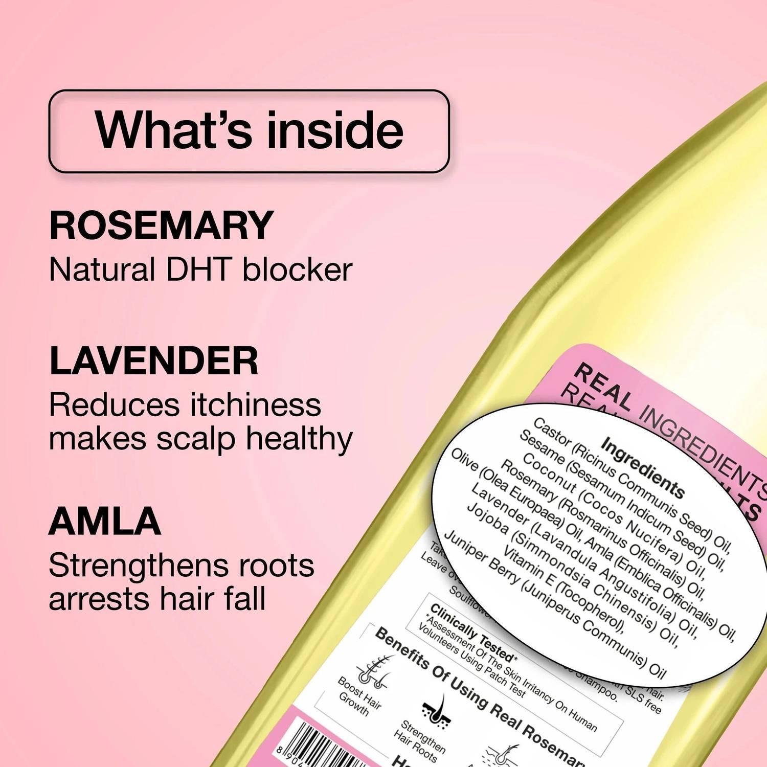 Soulflower Rosemary Lavender Hair Oil 120ml - Image 3