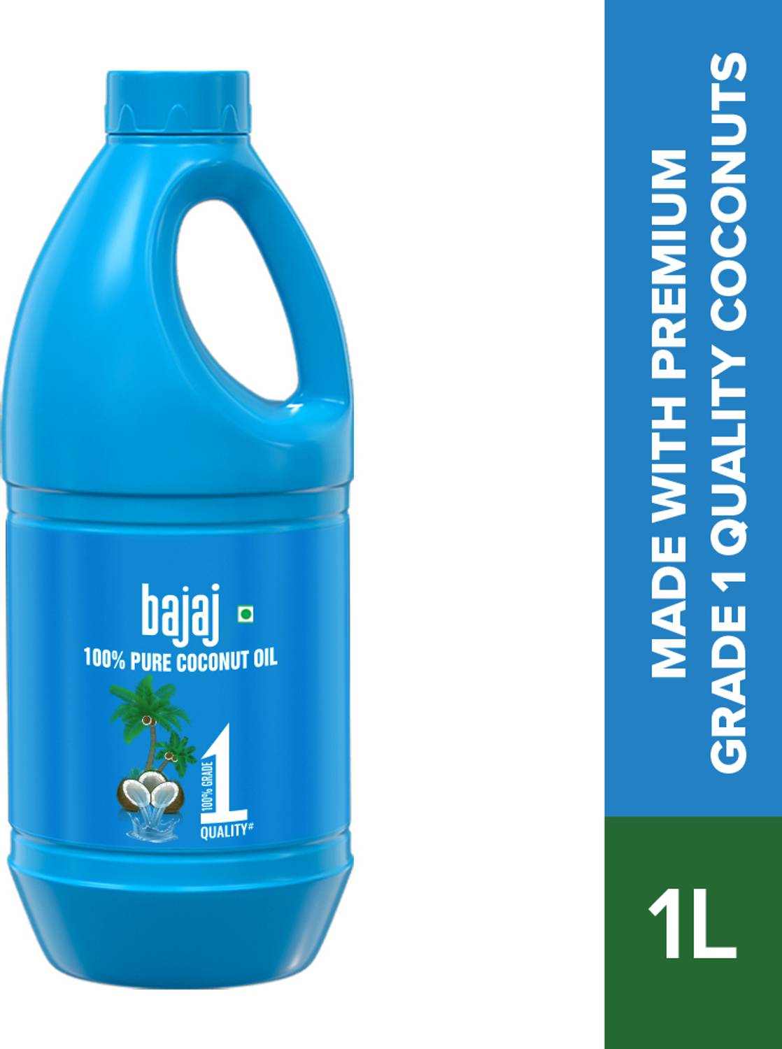 BAJAJ 100% Pure Coconut Oil 1 L - Image 1