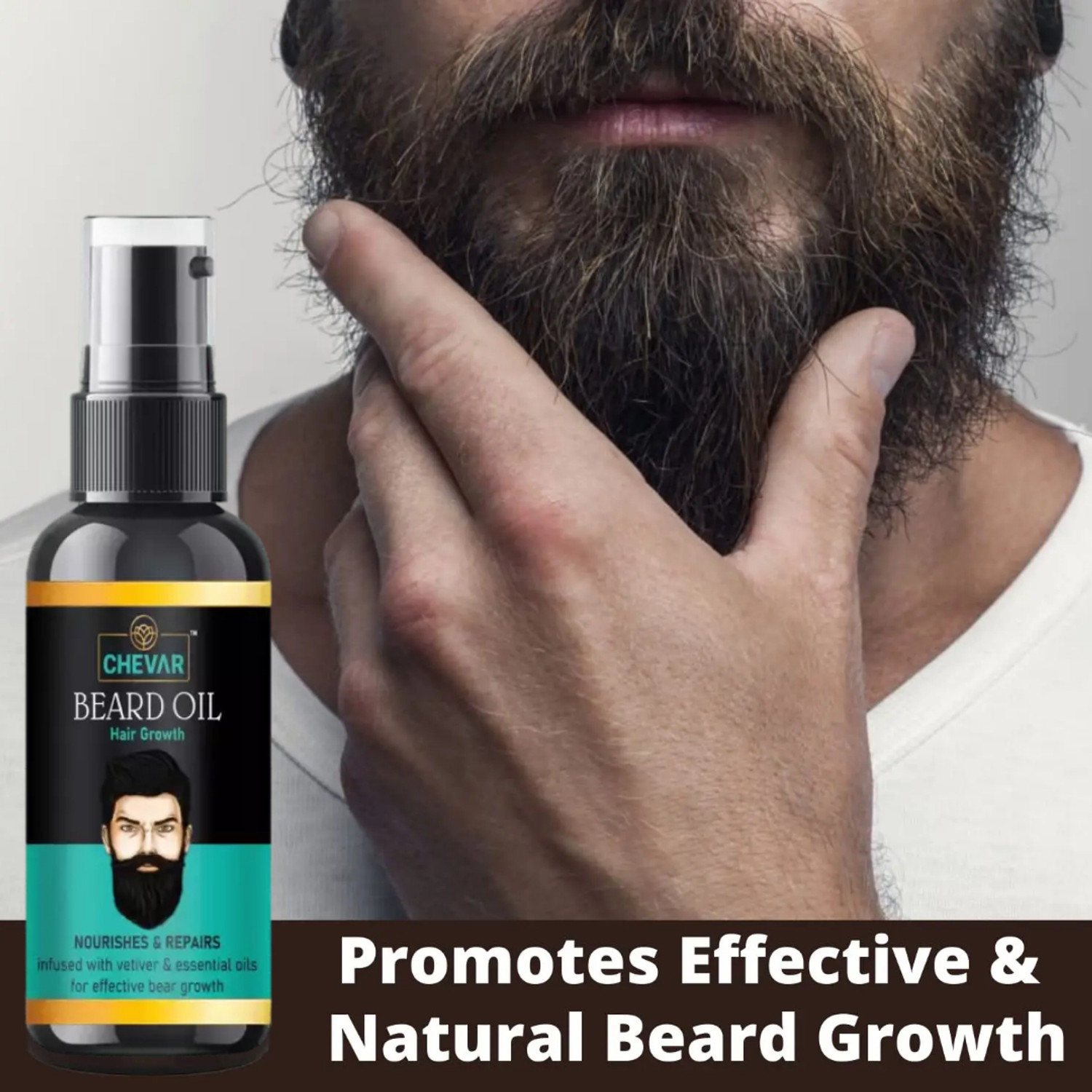 Image of Chevar Advanced Beard Growth Oil For Men And Boys (Parabean Free) Beard oil Hair Oil