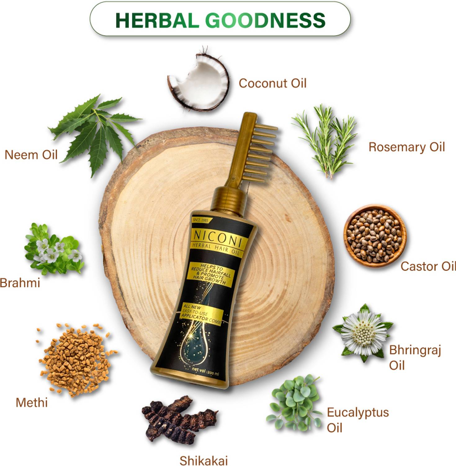 Niconi Herbal Hair Oil 8 g - Image 2